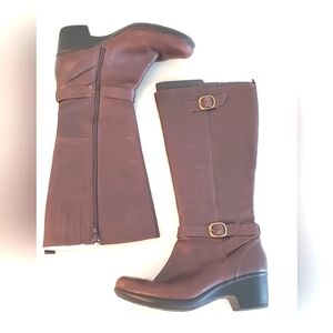 Leather Boots Knee High